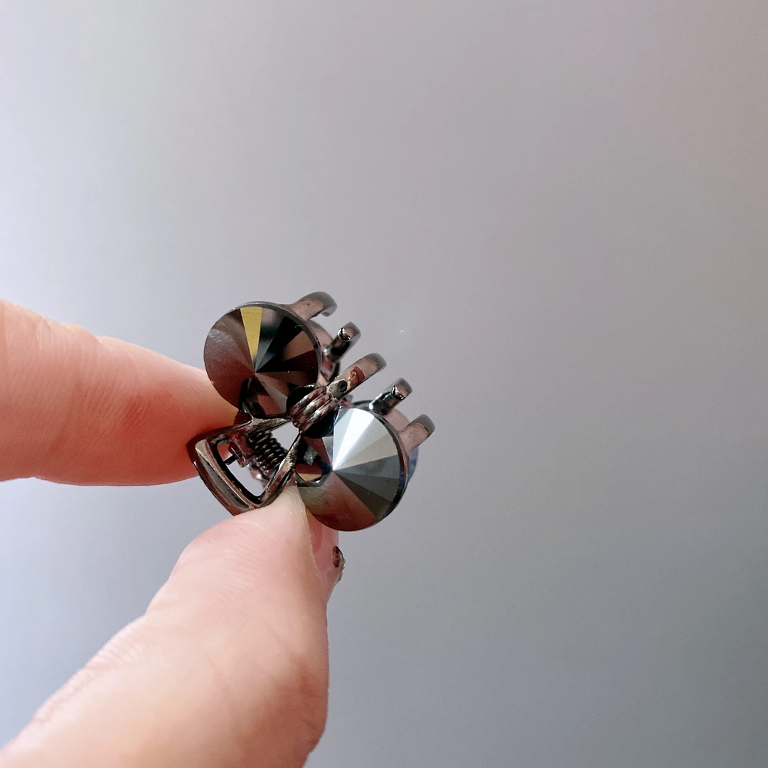 泛思迷你气质黑美人简约2公分抓夹侧边刘海夹5112小抓夹