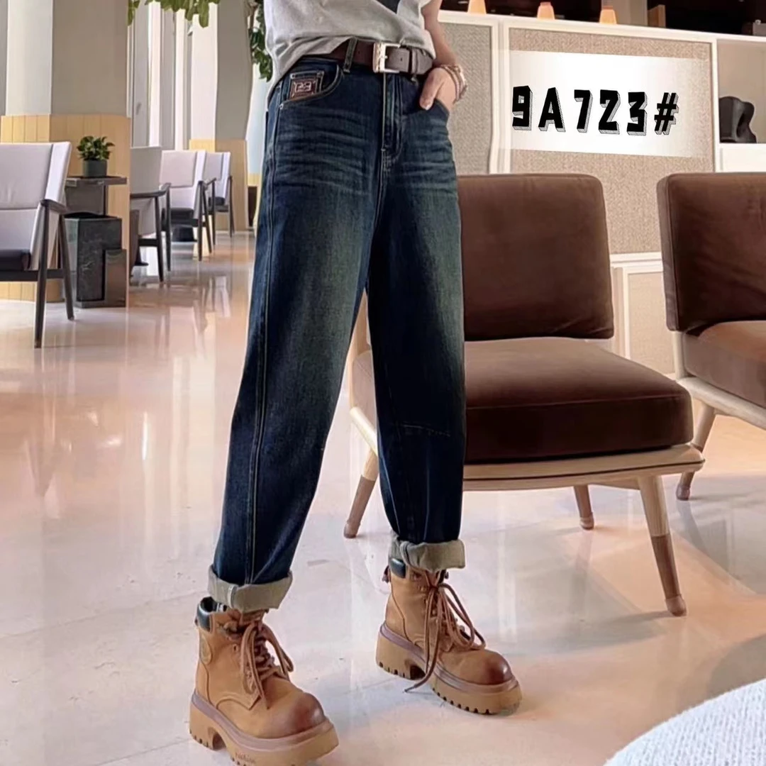 9A723垮裤老爹牛仔裤（裤长93左右）
