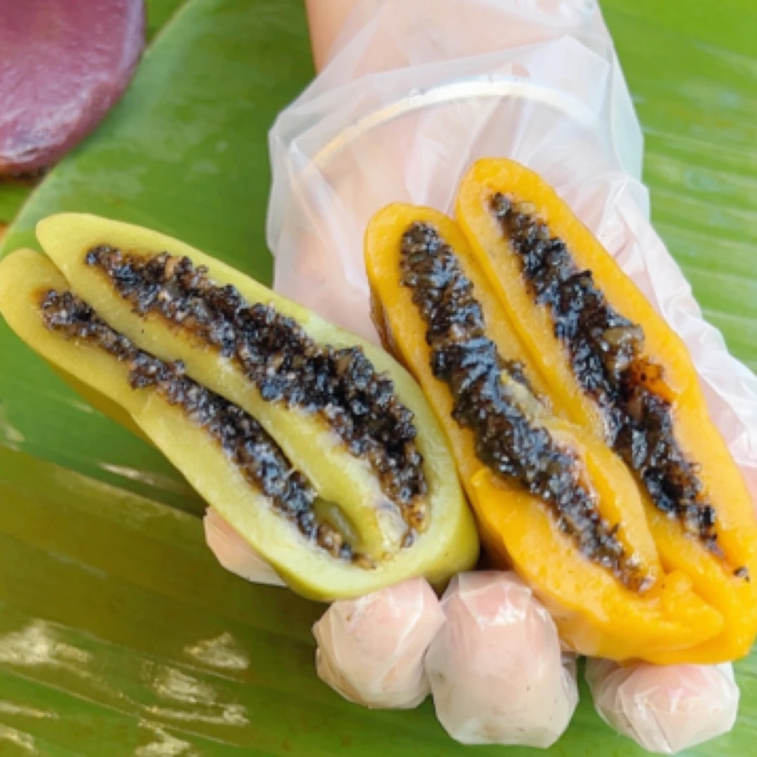 广西特产蕉叶糍粑 黄皮10个+绿皮10个（花生芝麻馅）