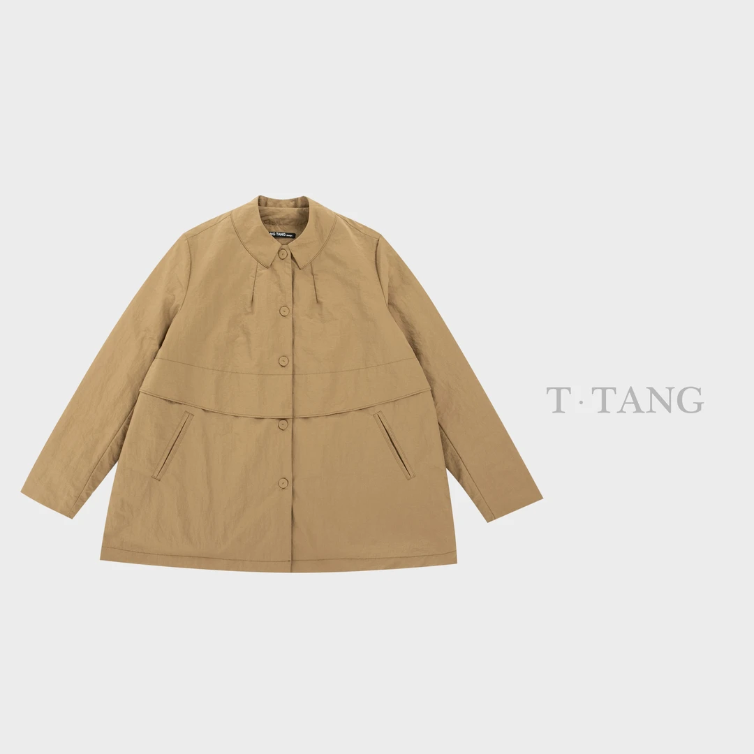 秋冬盐缩工艺棉服舒适百搭休闲潮流简约宽松短款棉服【5085】88