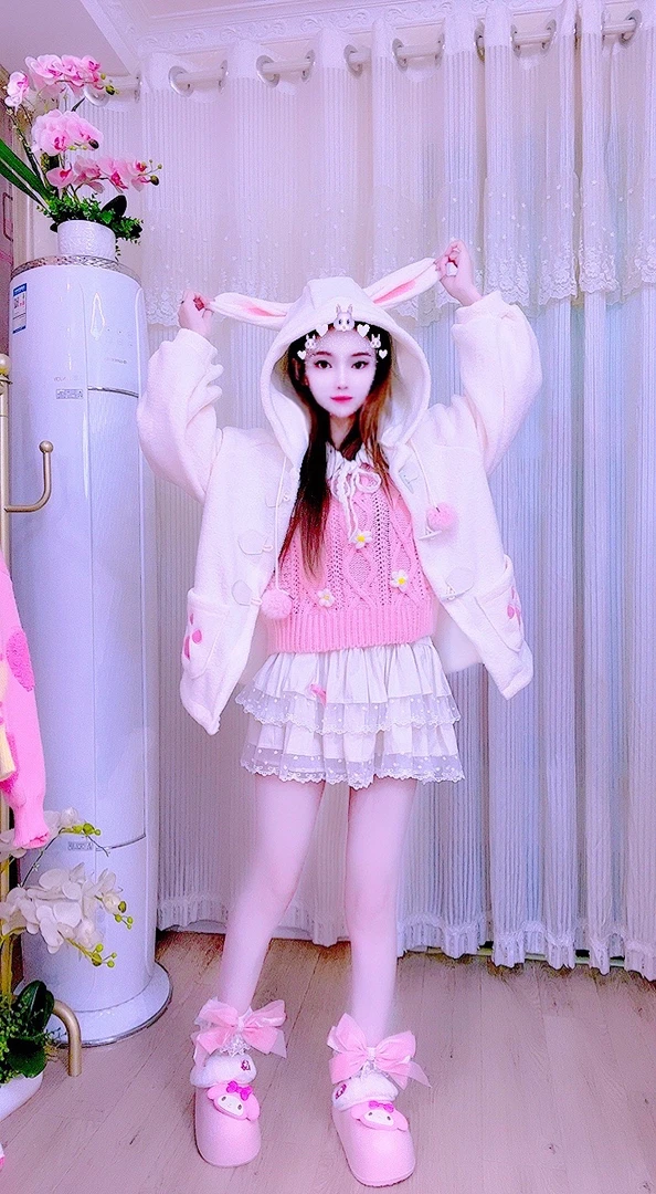 【面条家】309#秋冬洋气甜美系减龄连帽外套