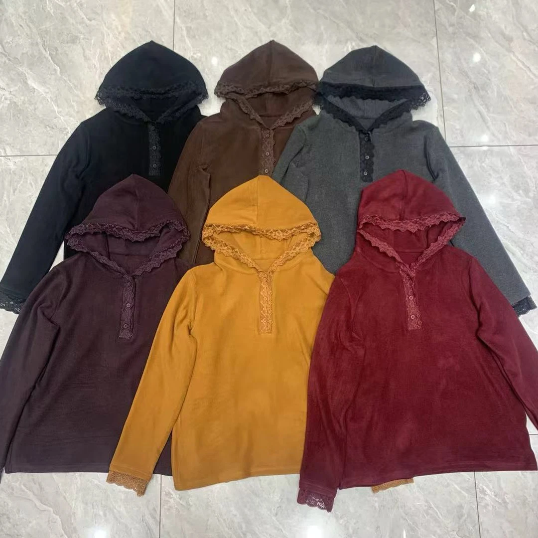 样样红2024冬季连帽宽松卫衣24132