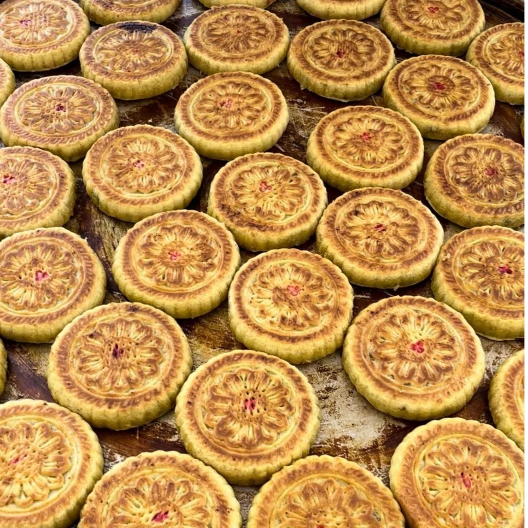 内蒙古特产巴盟家常手工月饼儿时味道 规格130g/个 十个包邮即食