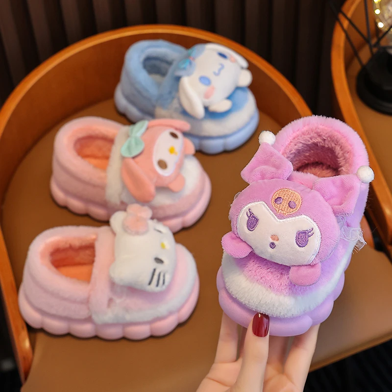 新款秋冬季儿童棉拖鞋男女童室内可爱卡通女童拖鞋婴幼儿宝宝棉鞋