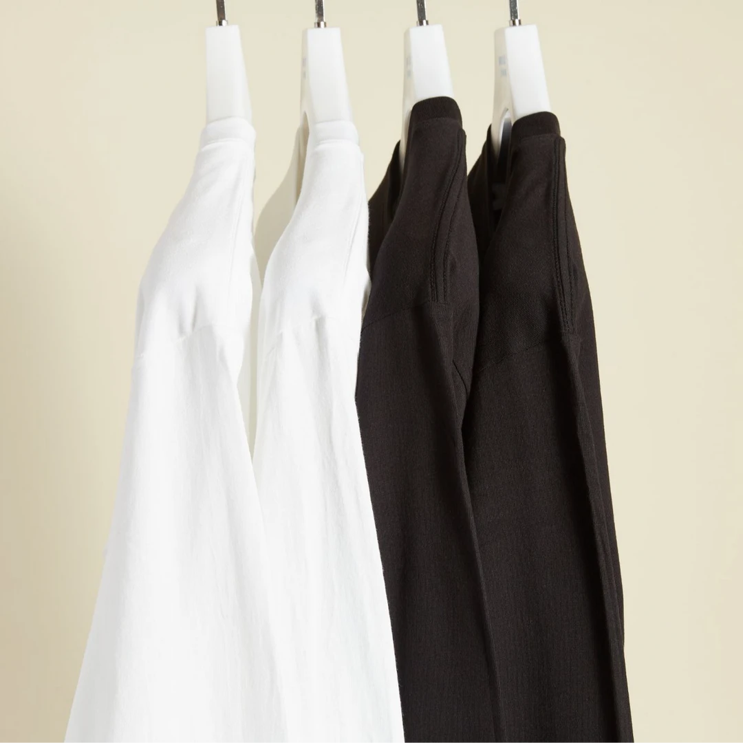 纯色纯棉圆领男女同款落肩全棉螺纹长袖宽松百搭简约休闲款