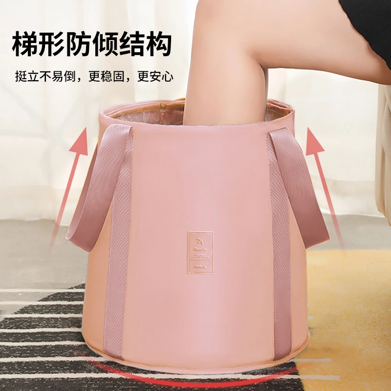 泡脚桶折叠便携式过小腿保温足浴桶家用洗脚盆熏蒸洗脚桶深桶加厚