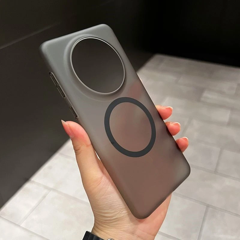 华为Mate70手机壳冰雾磁吸超薄mate60pro+简约肤感磨砂透明保护套
