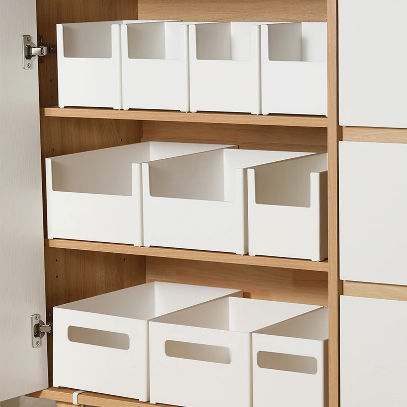 橱柜收纳盒零食杂物锅具收纳家用整理盒厨房抽屉桌面直角储物盒子