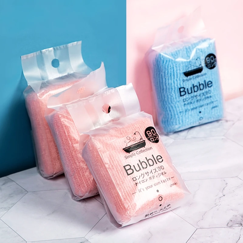 日式免搓澡巾洗澡巾长条强力去角质搓背巾拉背条沐浴条沐浴擦用品