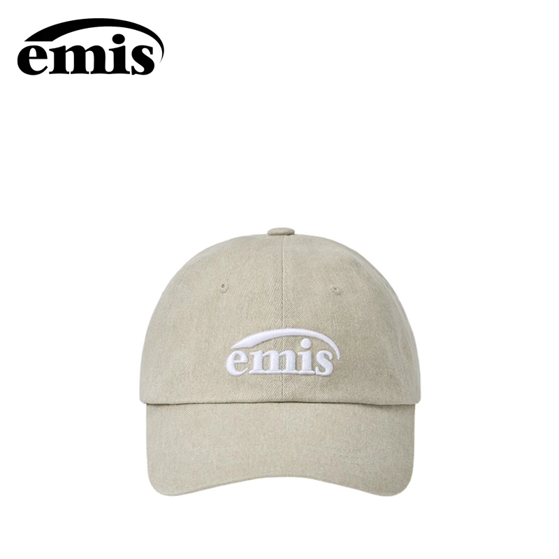 【周周专属】emis帽子新标染料棒球帽男女同款米色鸭舌帽软顶运动帽