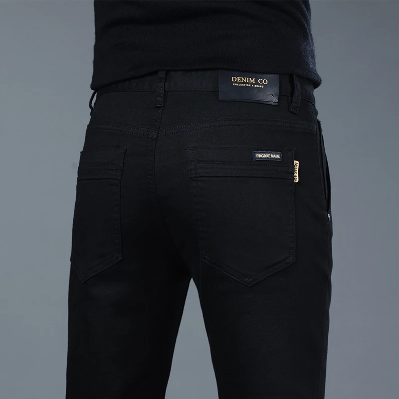 秋冬款黑色牛仔裤男士2025新款弹力直筒宽松百搭休闲潮流休闲男款