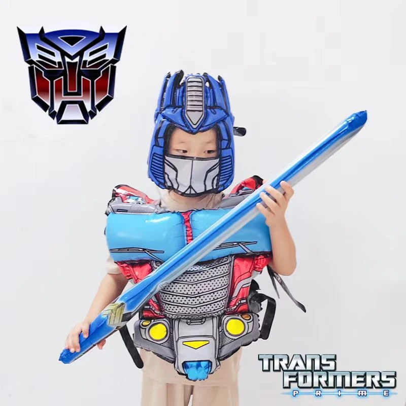 【儿童充气铠甲】变形金刚铠甲气球套装铝膜气球儿童玩具活动装饰Q