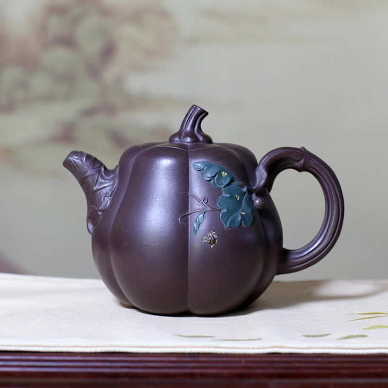 宜兴名家手工原矿紫砂壶高工史爱民高南瓜410毫升