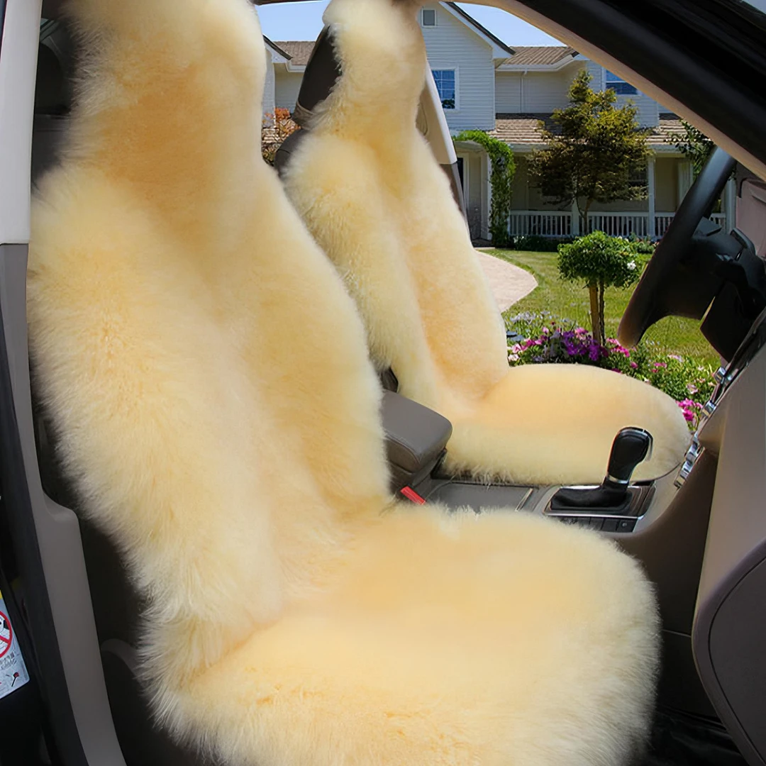 汽车坐垫冬季羊毛全长毛皮毛一体毛垫车垫子羊绒毛绒车座垫