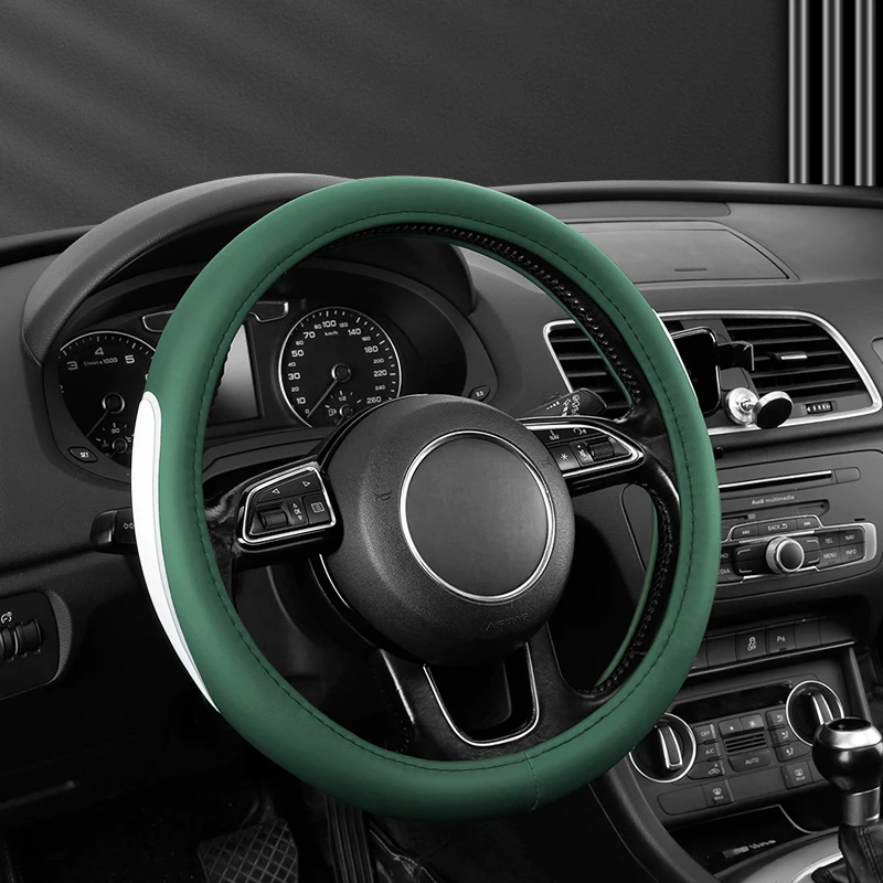 皮革款四季通用方向盘套汽车把套