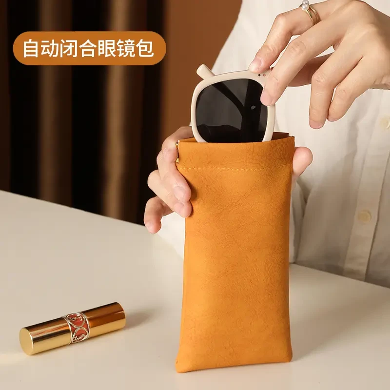 眼镜盒收纳袋收纳包墨镜包女便携包自动闭合眼镜袋高档墨镜袋CAN