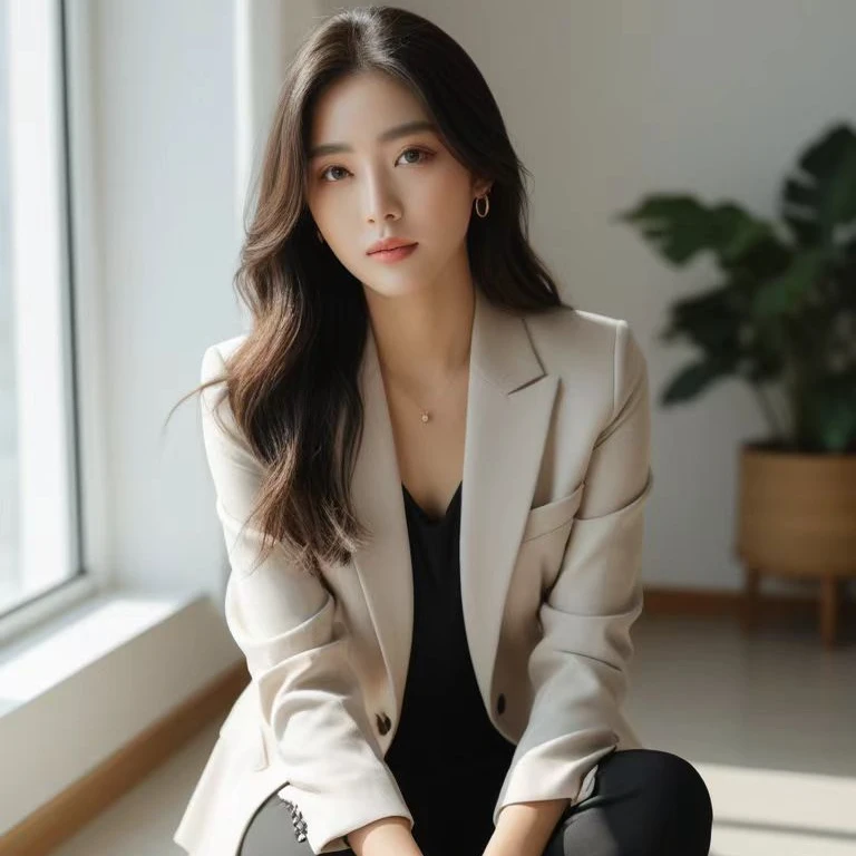 【小羊】春秋孤品尾货小个子韩版女装休闲时尚宽松版百搭西装外套