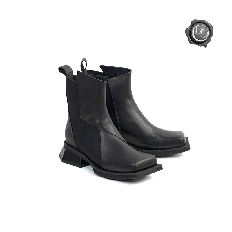 1stE Chelsea boots#1 「几何切尔西靴」