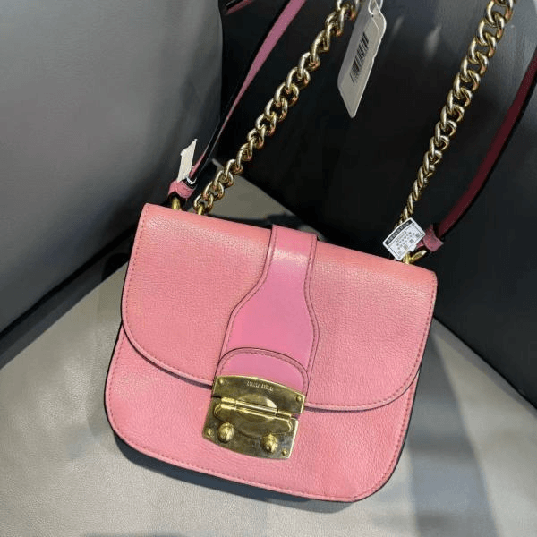 miumiu/谬谬 95新//妃鱼/橙子精选/箱包/市场价26000/240720CZ0007