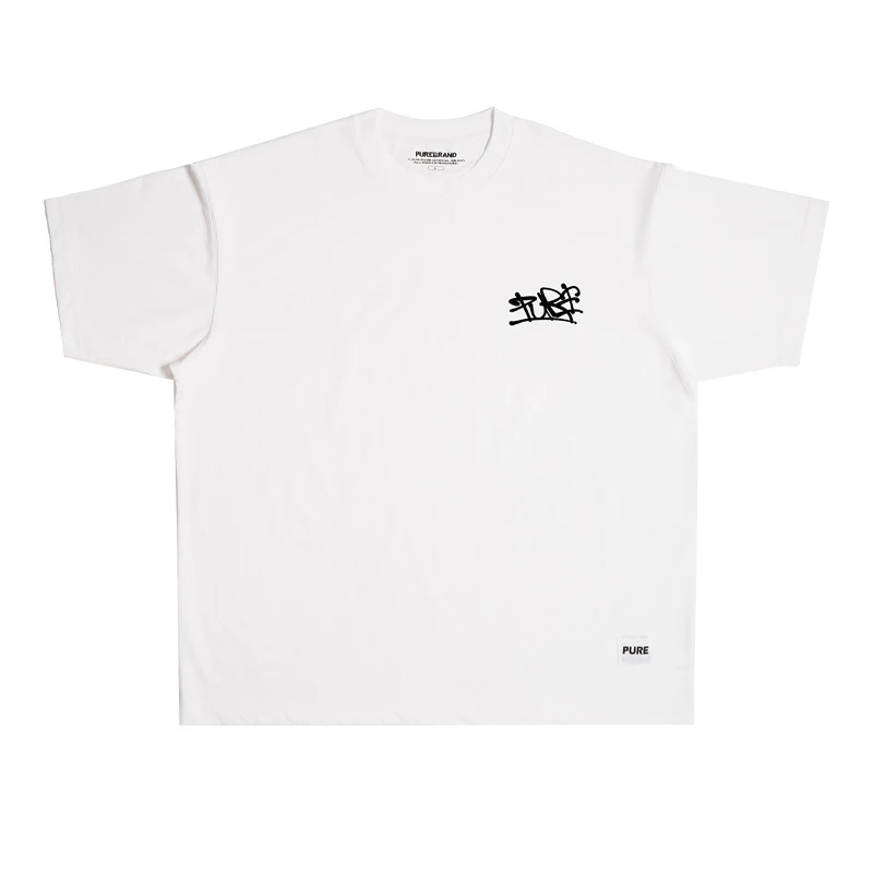 PURE 街头涂鸦新款街舞短袖T恤青春流行爆款美式休闲潮流百搭