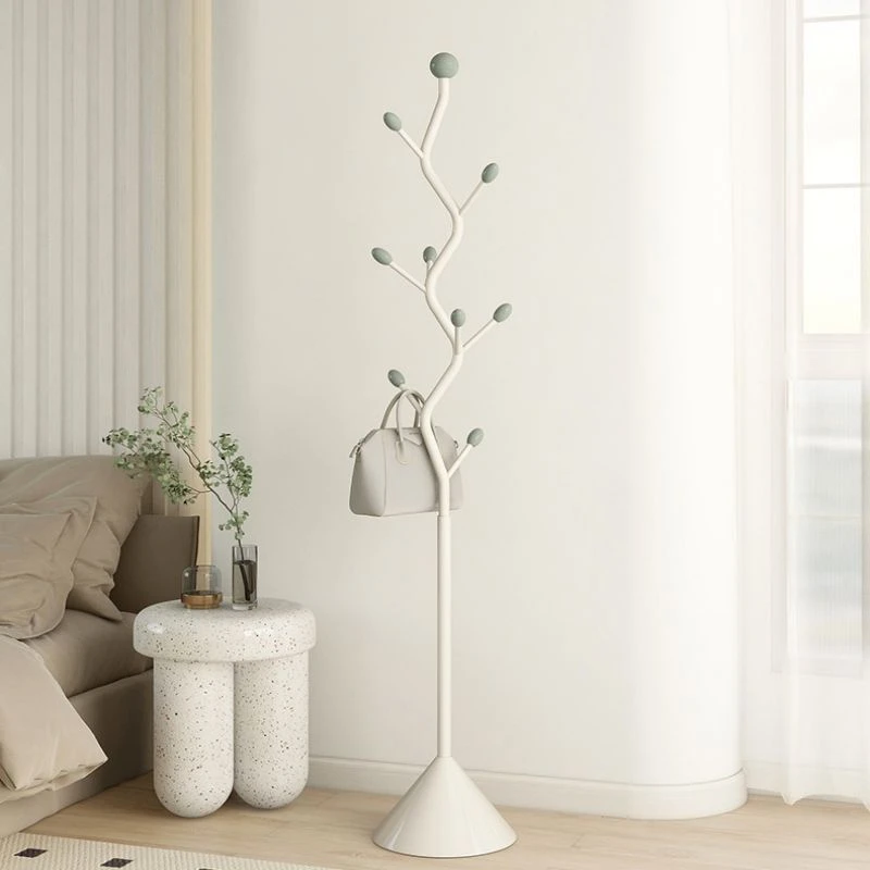 【轻奢】奶油衣帽架落地挂衣架简约家用室内卧室衣架简易收纳衣服架