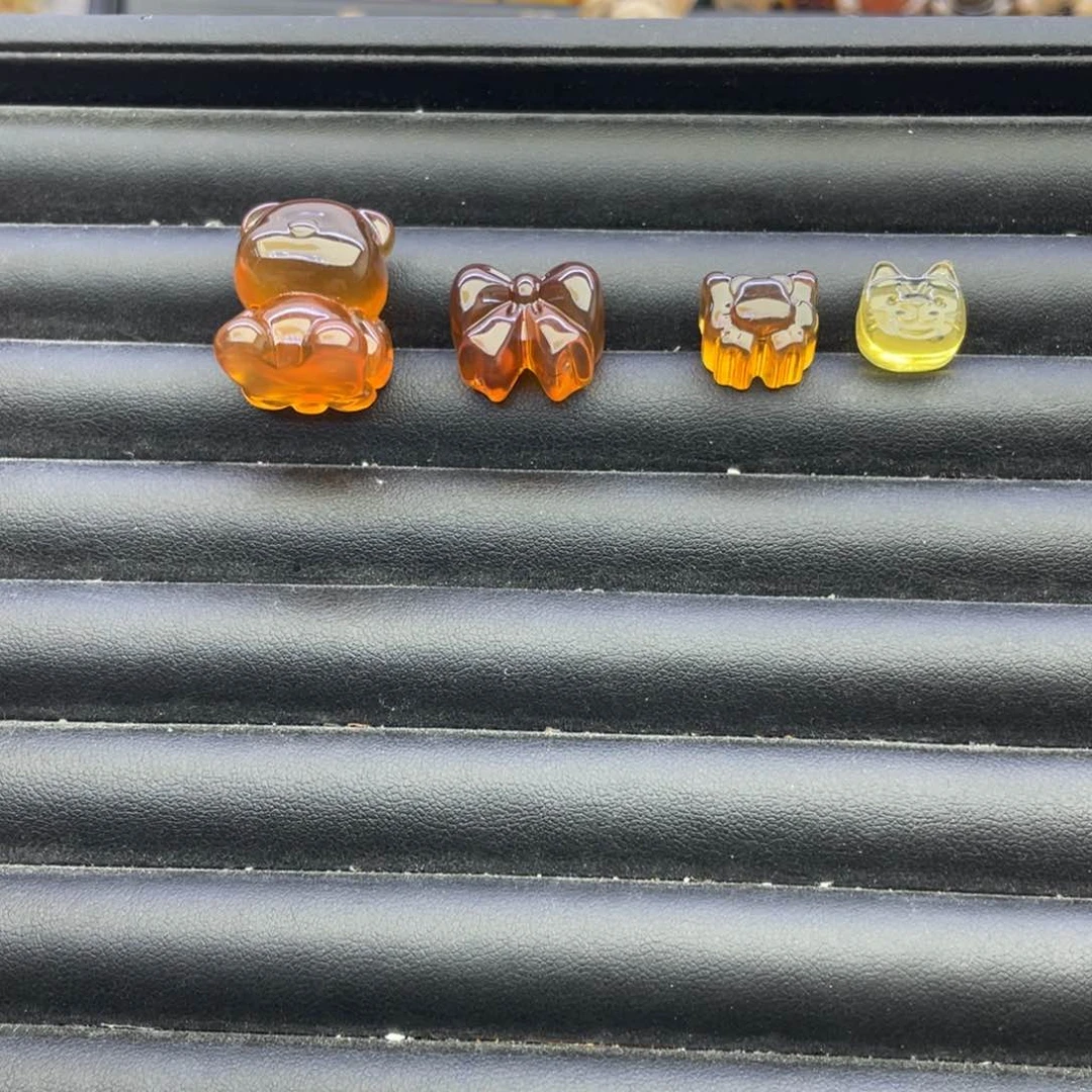 【闪购商品】琥珀裸石未镶嵌橘**呀天然琥珀