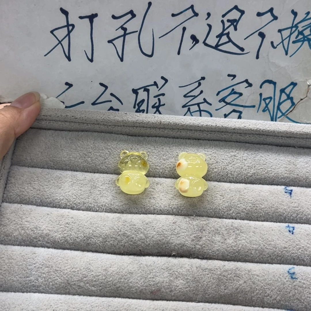 【闪购商品】琥珀裸石未镶嵌鱼****5天然琥珀