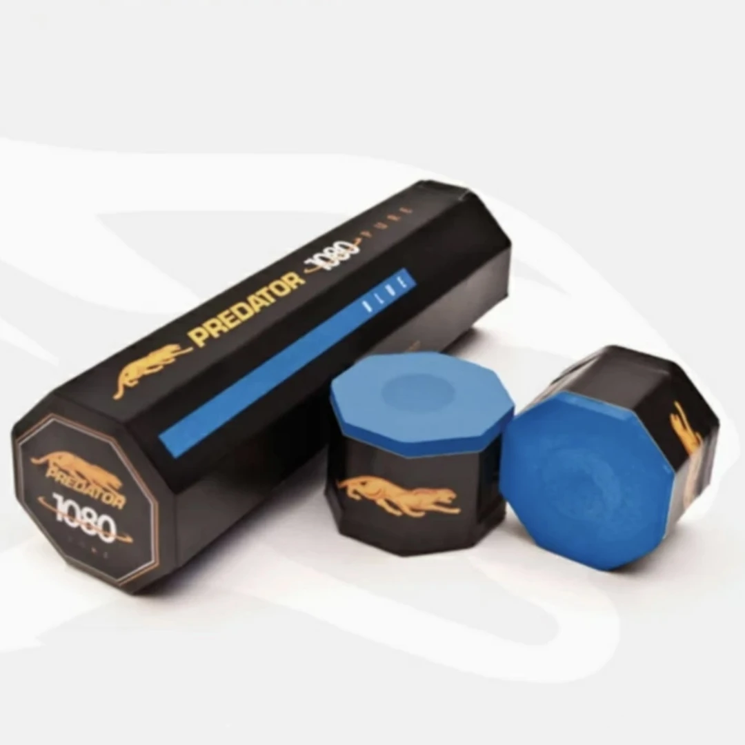 台球巧克粉美洲豹台球配件用品中式黑八油性竿杆六角蓝巧粉