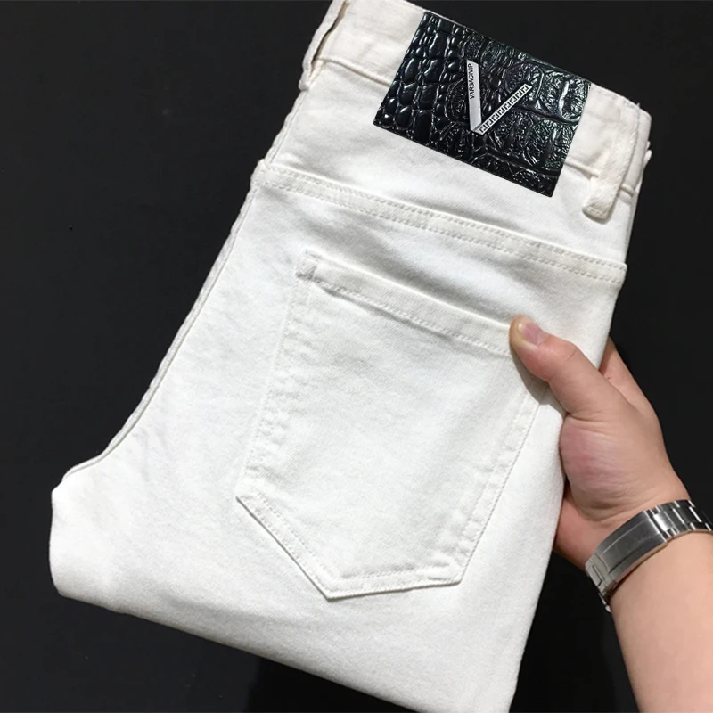 VARSACIVIP/瓦萨琪贵宾牛仔裤男爆款2024新款修身休闲潮欧货秋冬