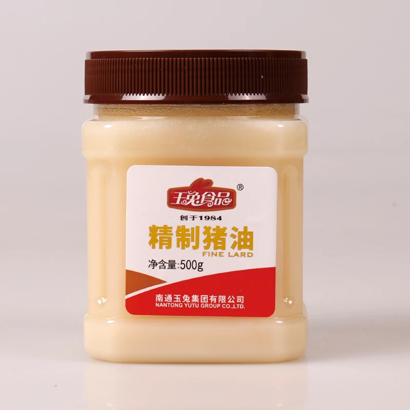 玉兔食品 始于1984玉兔精制猪油500g*2