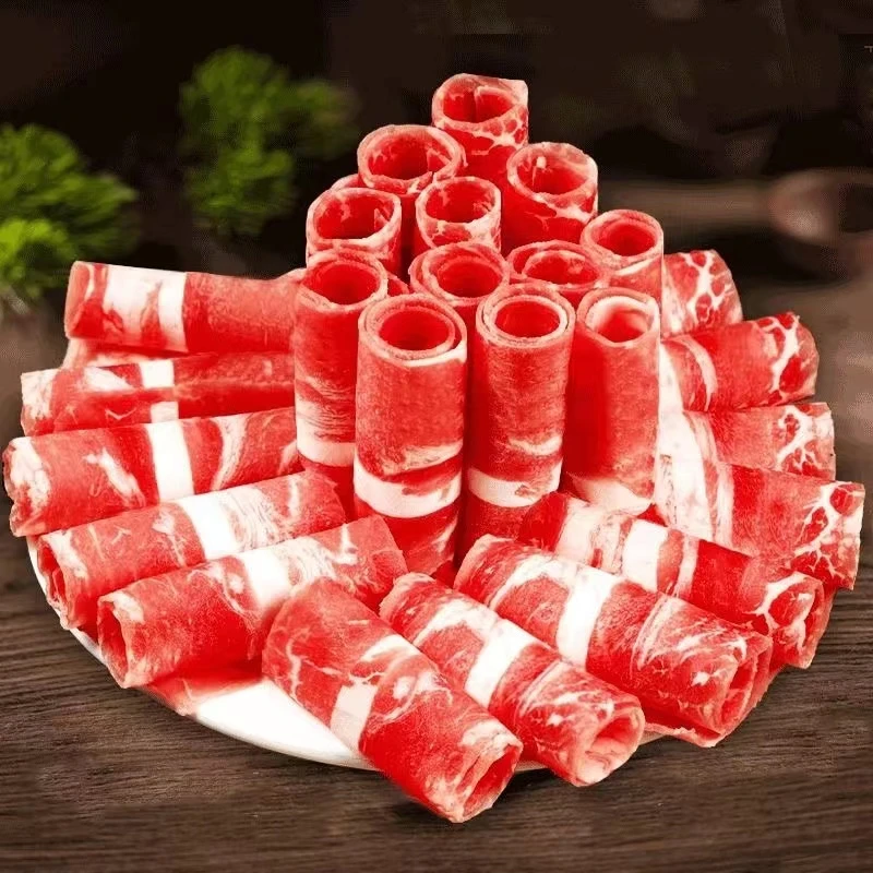 【新店福利】精选肥牛卷牛肉卷调理鲜嫩肥羊卷火锅食材必备冷链发货