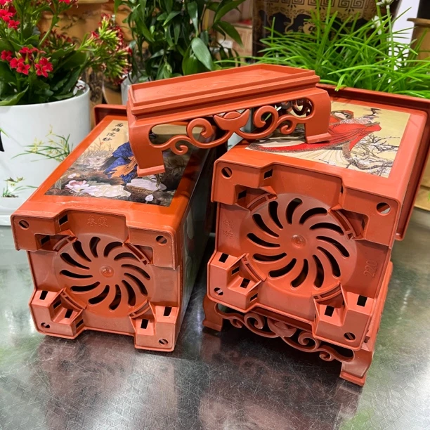 220#美女兰花盆 2个送托盘（口经15高度21厘米）