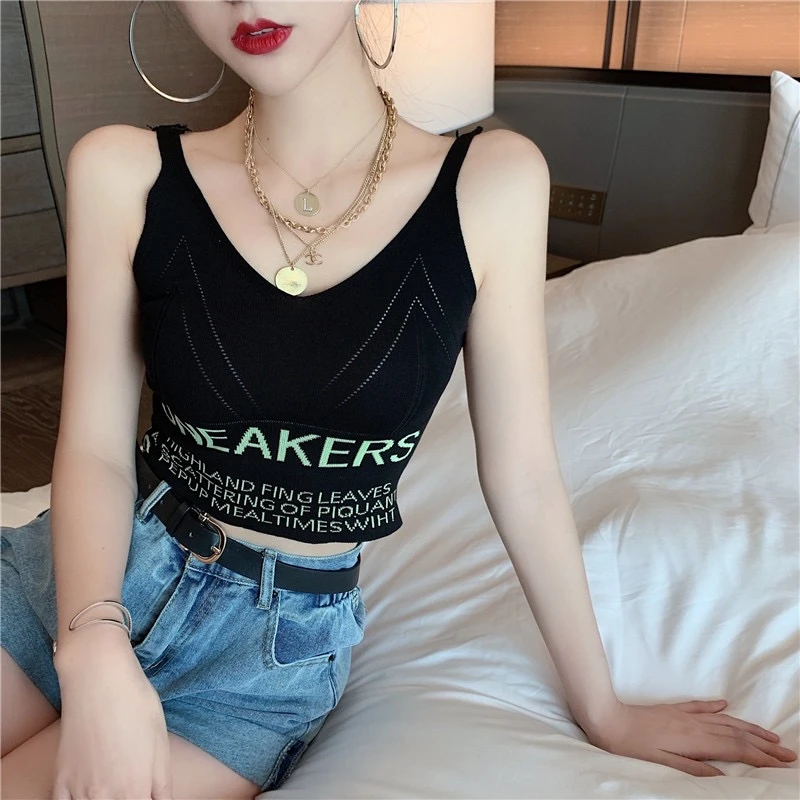 S9性感吊带背心打底运动网红显瘦短款