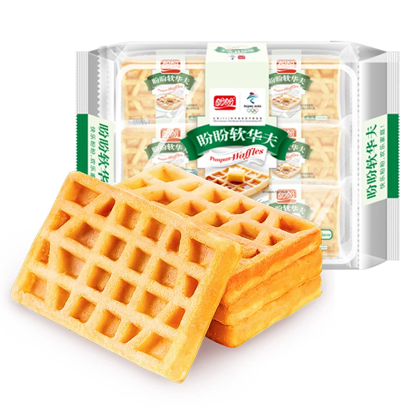 盼盼美味松软糕点好吃饱腹软华夫168g*2浓香营养香甜经典下午茶
