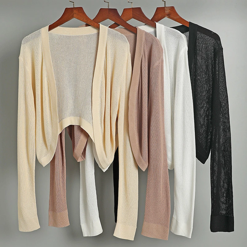 气质百搭披肩外搭冰丝防晒开衫女薄款夏季配吊带裙子外穿空调罩衫