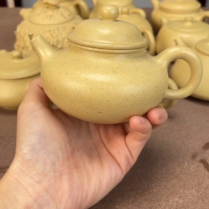 本山绿泥茶壶容天200毫升