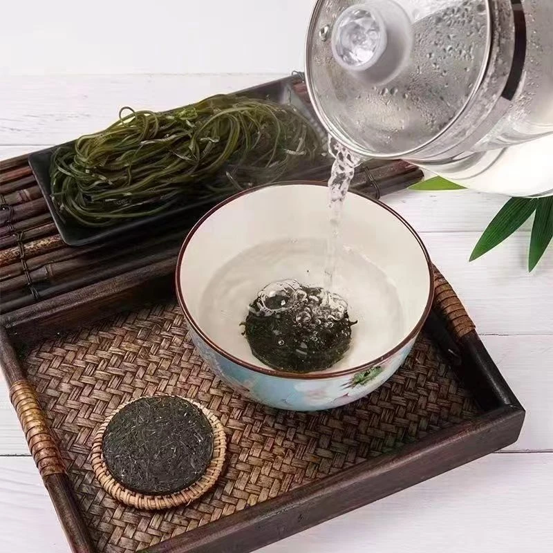 豪哆客压缩烘干海带丝干净无沙免洗海带压缩圆饼16g/包