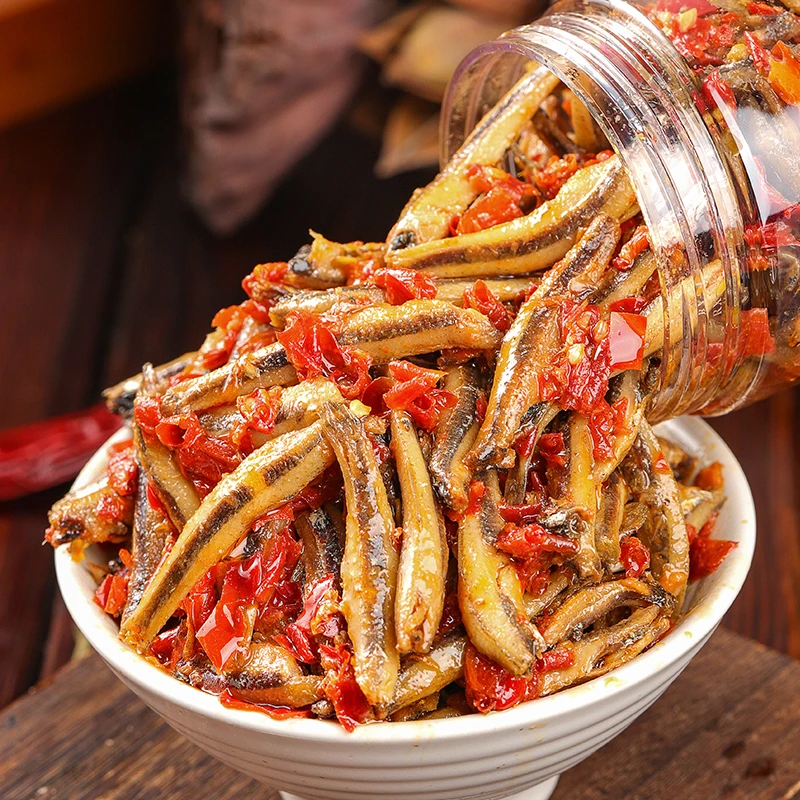 味赢潇湘鲜香小鱼仔微中辣下饭菜开盖即食拌饭版面湖南特色