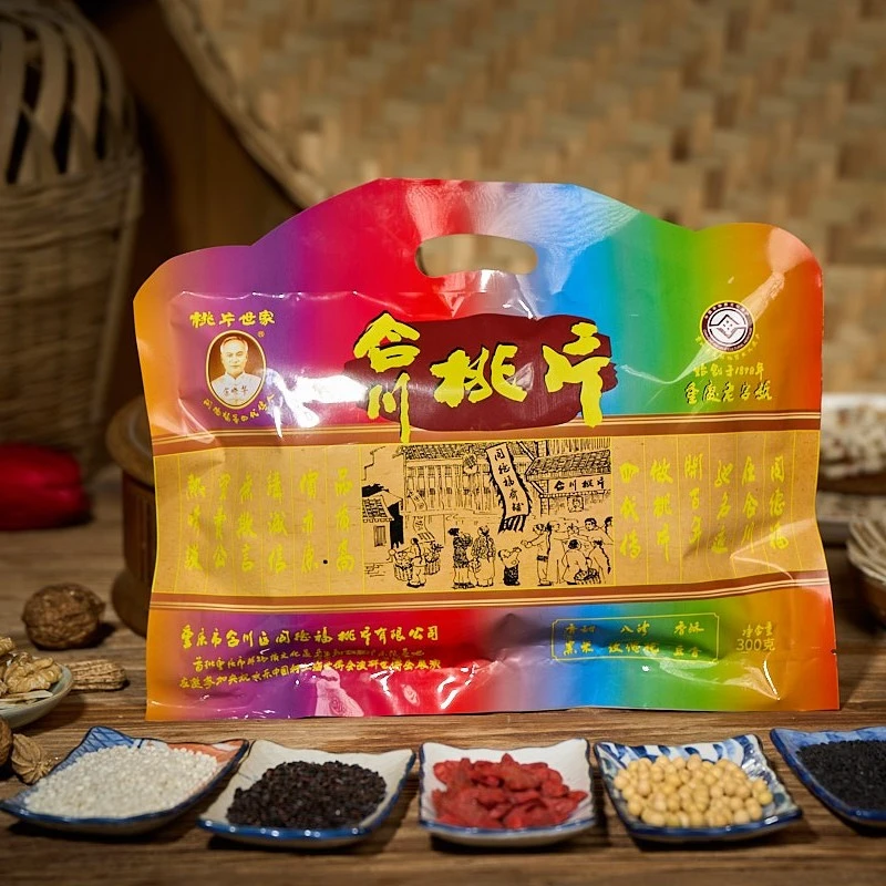 合川桃片同德福余晓华非遗精品混合300克传统糕点 2袋包邮