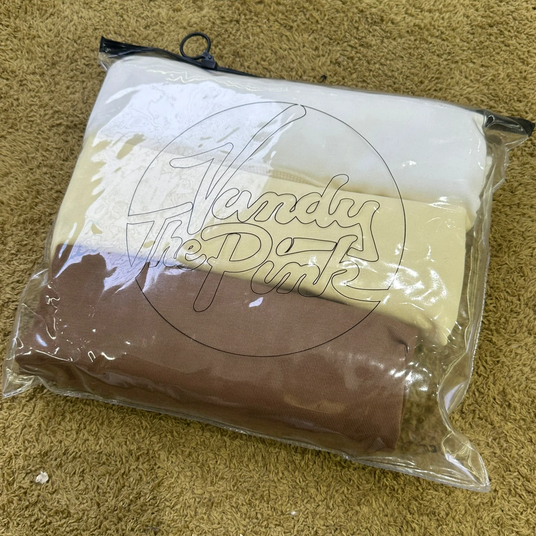 VANDYTHEPINK 美式潮牌宽松简约三色打底情侣短袖男女T恤