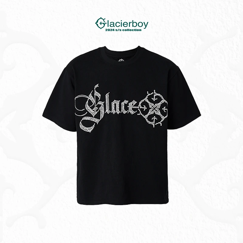 【官方正品】GLACIERBOY 2024SS 烫珠LOGO短袖T恤
