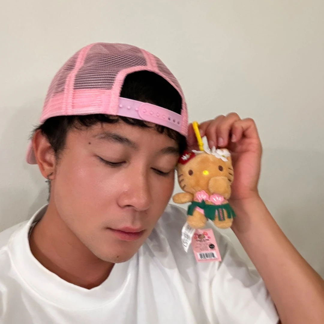 Hello Kitty 夏威夷限定 草裙Kitty 毛绒钥匙扣