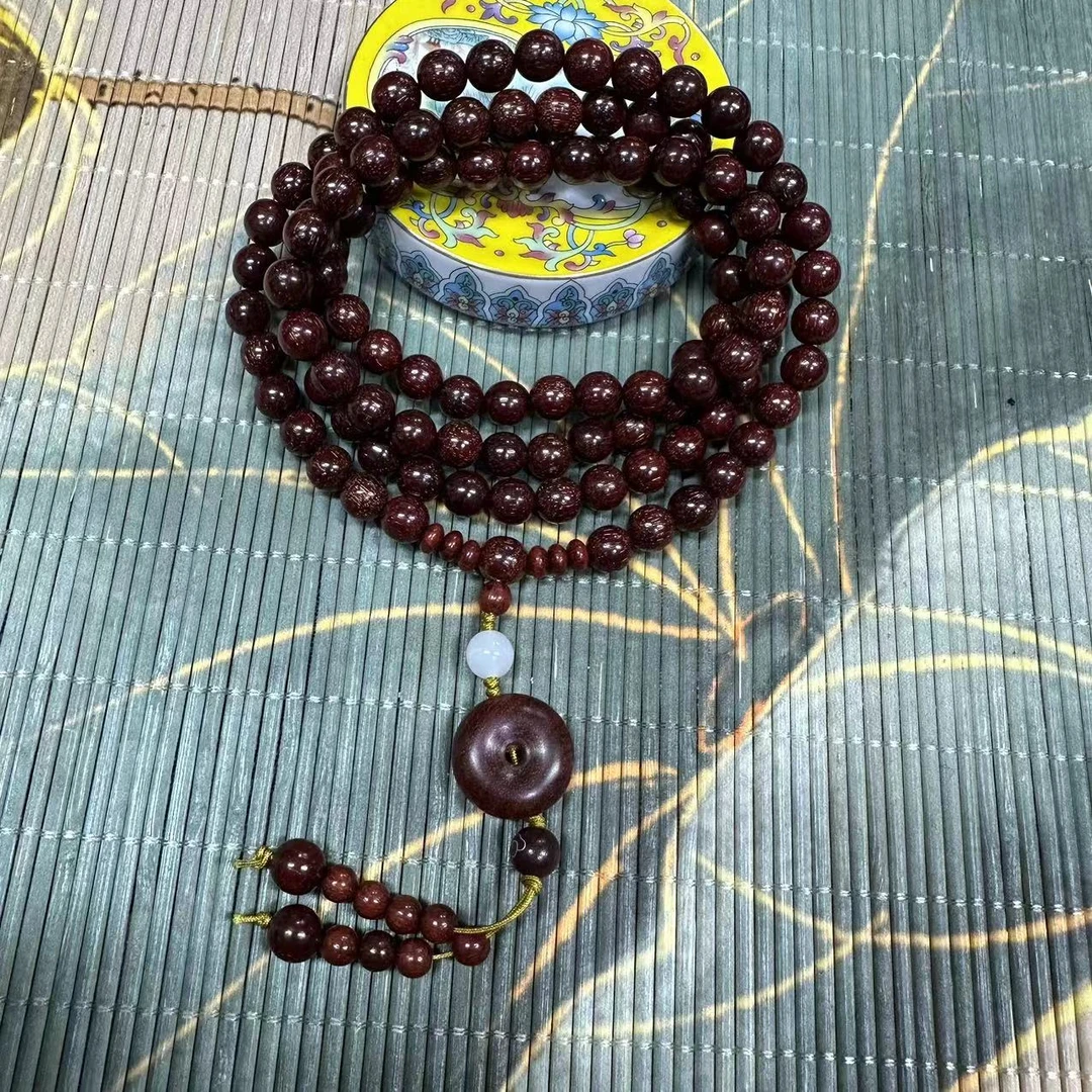 老板娘推荐小叶紫檀项链木作文玩K43