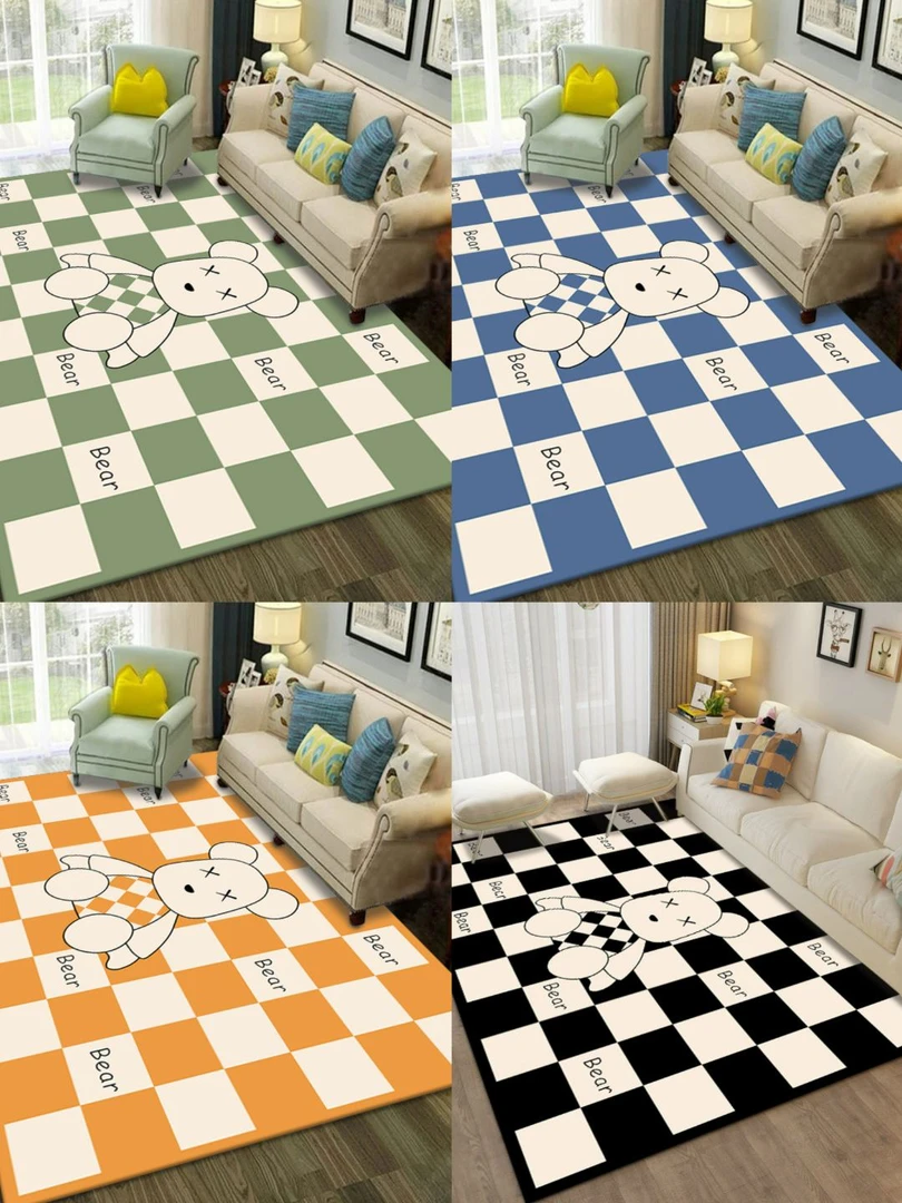 免洗简约茶几客厅地毯家用卧室毯网红爆款耐脏大面积加厚地毯地垫