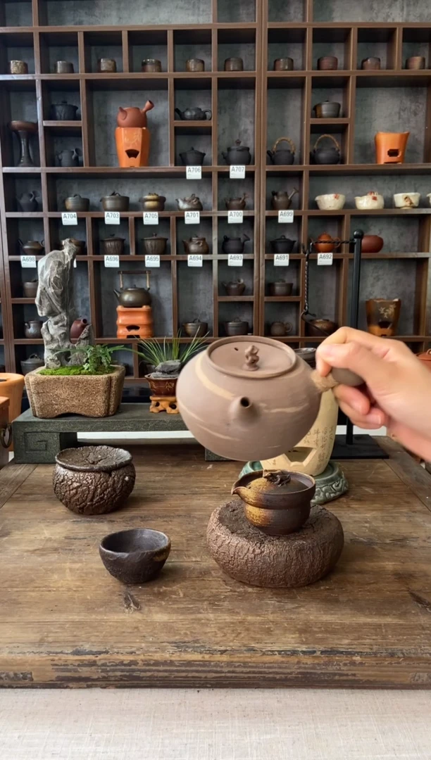 【闪购商品】全手工原矿潮州砂铫壶老岩泥