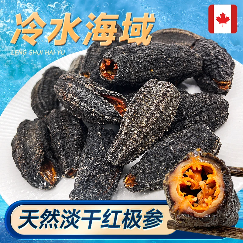 优质加拿大红极参500g 天然淡干北极海参干货 美味营养煲汤滋补