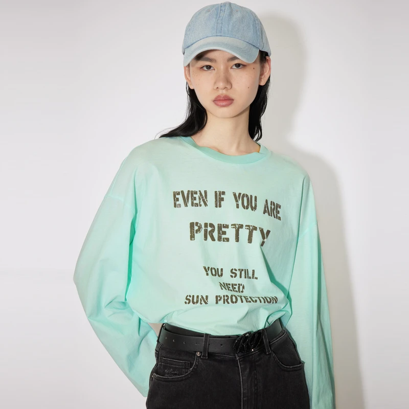 REVAN芮范夏新品格林系小清新宽松T恤RM31001043