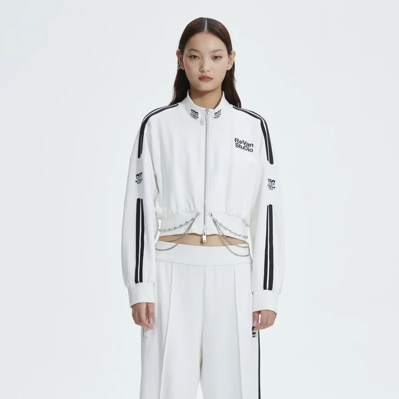 REVAN芮范2023春季新品热力感美连帽外套梭织RN10105276休闲
