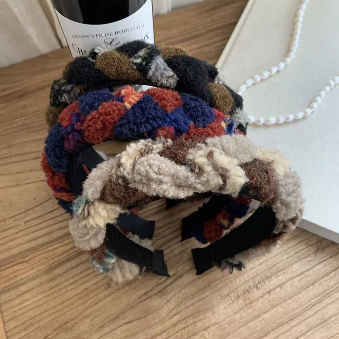 新款秋冬三股辫发箍气质少女百搭发饰甜美简约编织发箍网红头饰