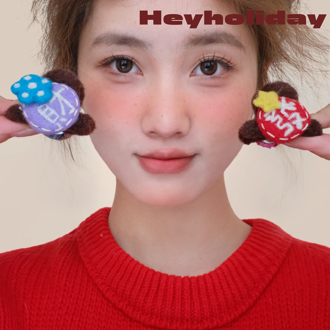 可爱羊毛毡抓夹甜美秋冬百搭韩版